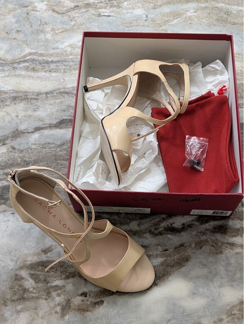 Sacha London Odelia Heels 9.5 NIB Velvet Noir